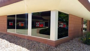 Adventure center custom graphics signage wildow film 2