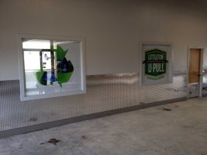 Automotive recycling custom signage graphics