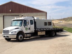 Automotive recycling tow truck custom graphics