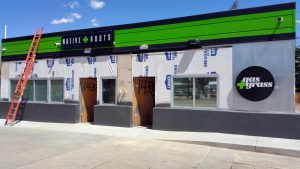 Dispensary with privacy frost window film 3