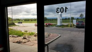Example with and without window film from inside