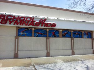 Gymnastics gymnasium custom graphics for