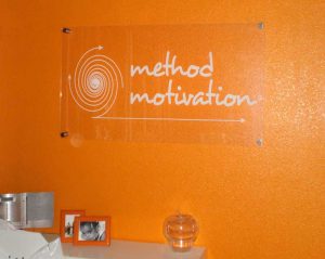 Personal trainer interior custom signage graphics
