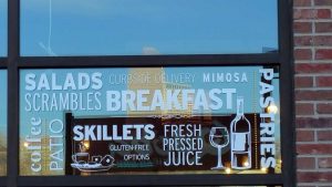 Resturant and catering custom signage graphics 1