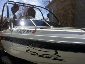 Boat dark window tint