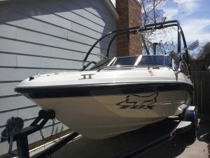 Boat with window tint